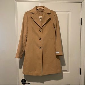Calvin Klein Tan Wool Blend Coat